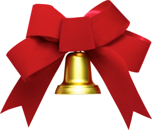 Bow and bell PNG image-10086